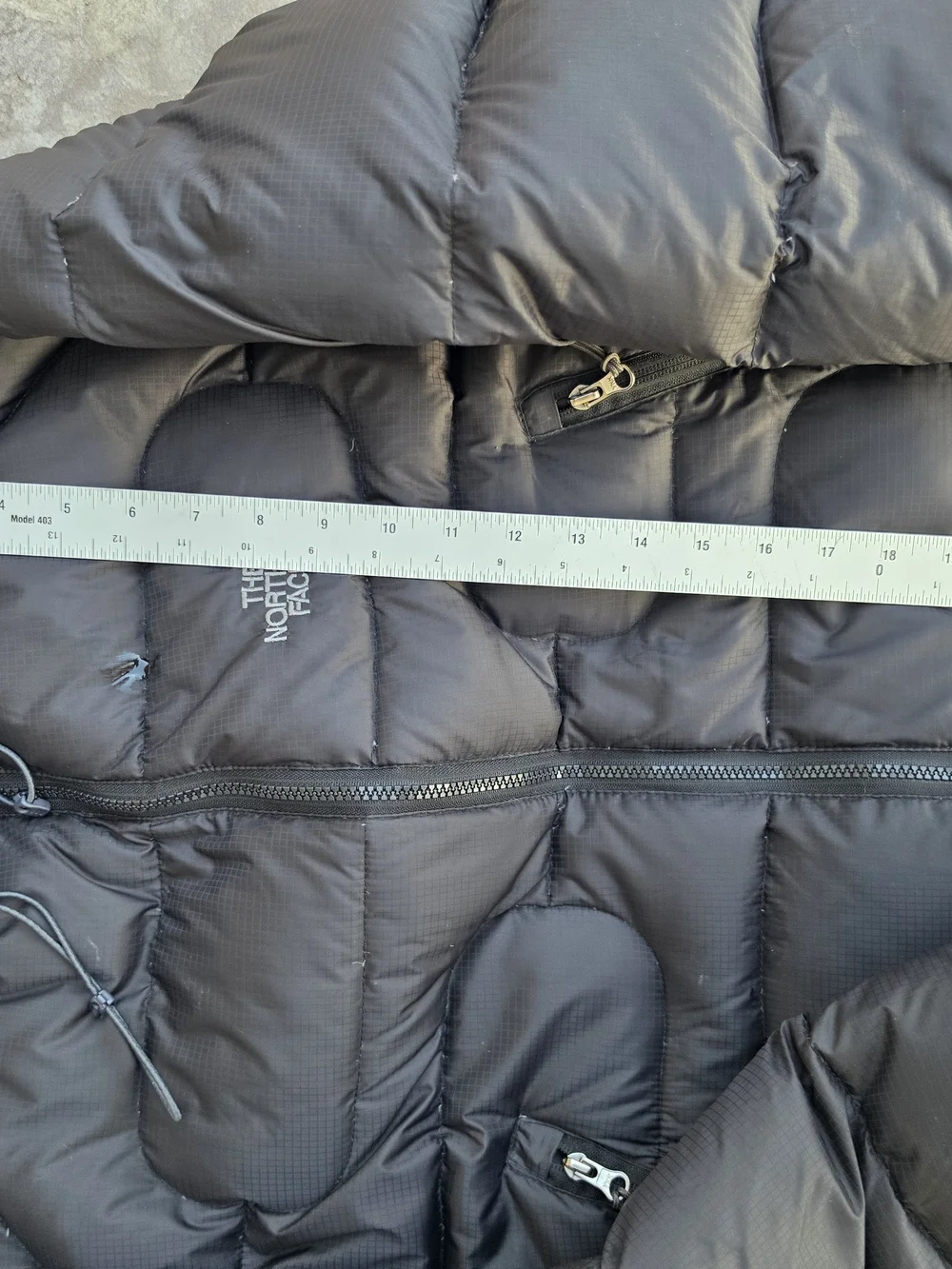 The North Face Black Hooded Puffer Jacket Men's Medium M